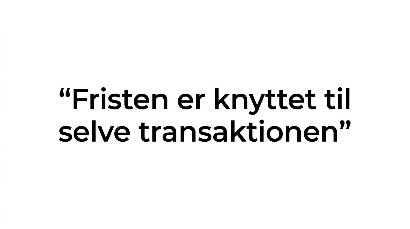 Fremhævet citat om, at LEI-kravet afhænger af transaktionen og ikke af, om virksomheden stadig er aktiv.